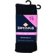 Wholesale - 1pk NAVY DETAILS CABLE KNIT TIGHTS SIZE 4-6, UPC: 701570791434